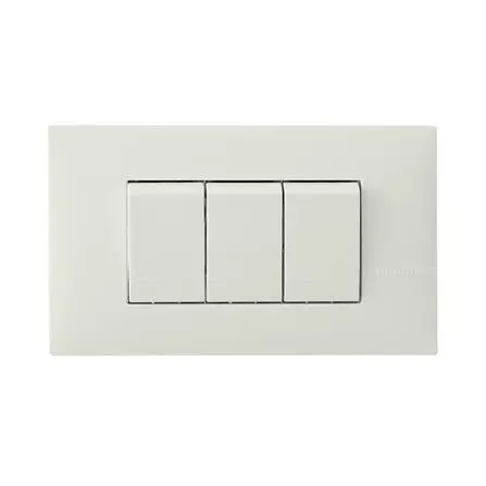 Replacement Service : 
PANASONIC Single switch unit 3 gangs PANASONIC model LEAF, white