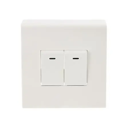 [9CLS200268] Replacement Service : PANASONIC Single switch unit 2 gangs PANASONIC model LEAF, white