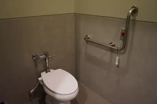 [CASE000111] Clogged toilet in the disability restroom